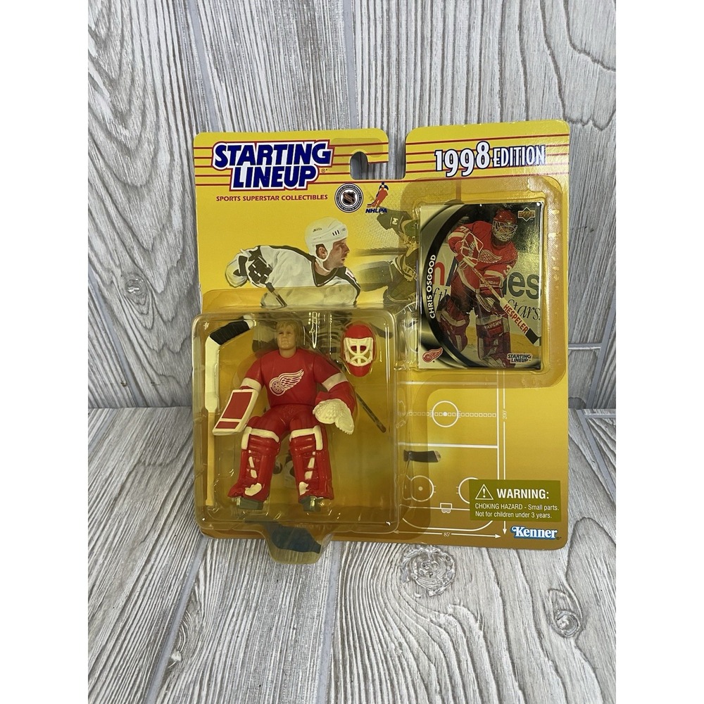 Chris Osgood Starting Lineup Kenner 1998 NHL Detroit Red Wings Action Figure NEW